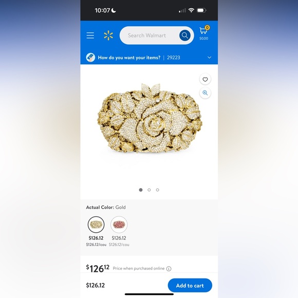 DOLLI golden magnetic hand clutch - Picture 8 of 8